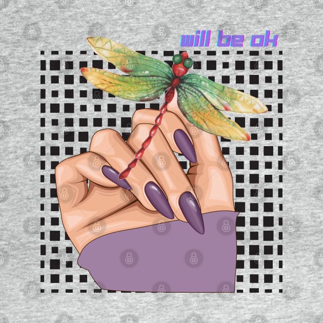 Will be Ok Purple Nail by LaartStudio